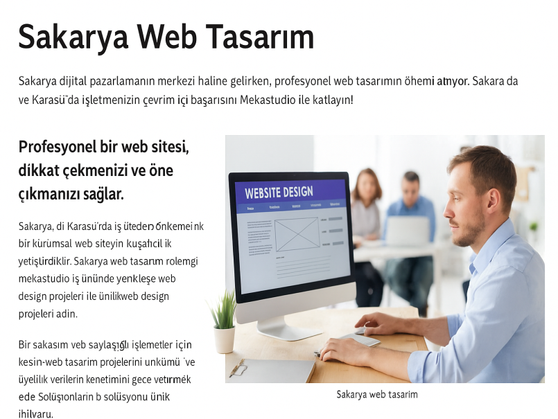 Sakarya ve Karasu Web Tasarım: Dijital Dünyada Öne Çıkmanın Anahtarı